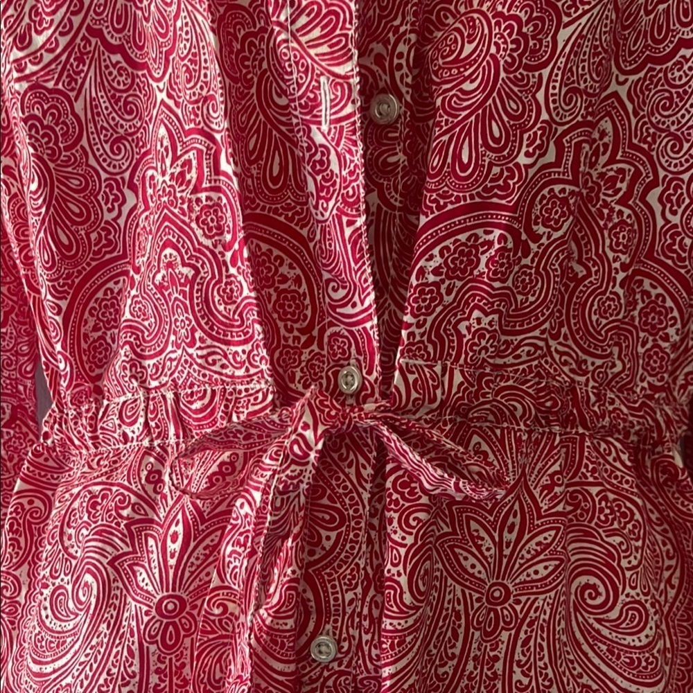 Tommy Hilfiger Pink Smocked Polo Collar Dress 3/4 sleeve - Picture 4 of 12
